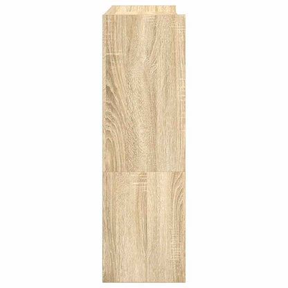 vidaXL Shoe Rack Sonoma Oak 80x25x81 cm Engineered Wood