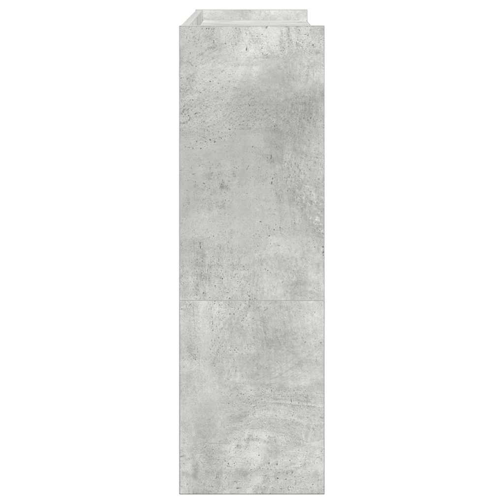 vidaXL Shoe Rack Concrete Grey 80x25x81 cm Engineered Wood