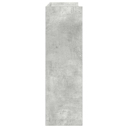 vidaXL Shoe Rack Concrete Grey 80x25x81 cm Engineered Wood