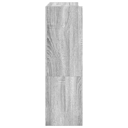 vidaXL Shoe Rack Grey Sonoma 80x25x81 cm Engineered Wood