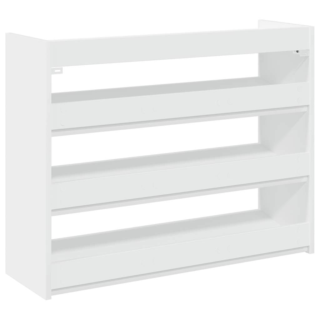 vidaXL Shoe Rack White 80x25x62 cm Engineered Wood