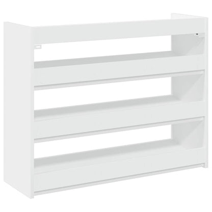 vidaXL Shoe Rack White 80x25x62 cm Engineered Wood