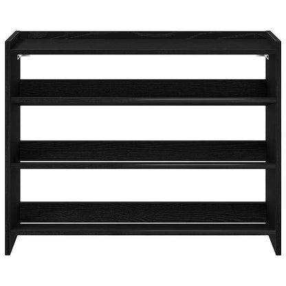 vidaXL Shoe Rack Black 80x25x62 cm Engineered Wood