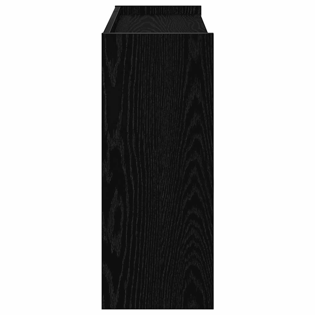 vidaXL Shoe Rack Black 80x25x62 cm Engineered Wood