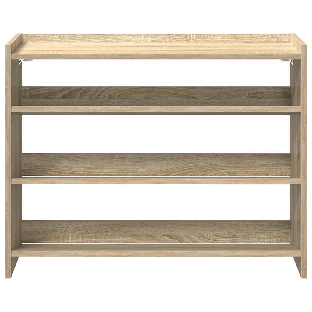 vidaXL Shoe Rack Sonoma Oak 80x25x62 cm Engineered Wood