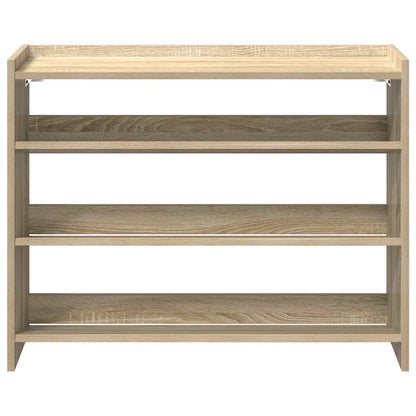 vidaXL Shoe Rack Sonoma Oak 80x25x62 cm Engineered Wood