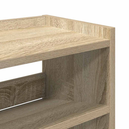 vidaXL Shoe Rack Sonoma Oak 80x25x62 cm Engineered Wood