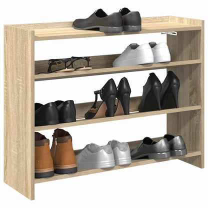 vidaXL Shoe Rack Sonoma Oak 80x25x62 cm Engineered Wood