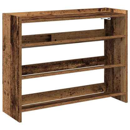 vidaXL Shoe Rack Old Wood 80x25x62 cm Engineered Wood