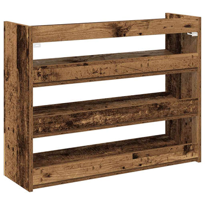 vidaXL Shoe Rack Old Wood 80x25x62 cm Engineered Wood
