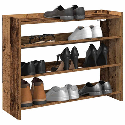 vidaXL Shoe Rack Old Wood 80x25x62 cm Engineered Wood