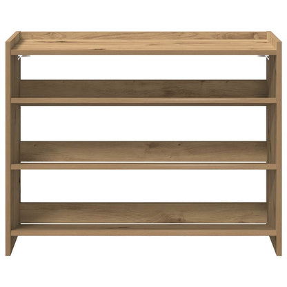 vidaXL Shoe Rack Artisan Oak 80x25x62 cm Engineered Wood