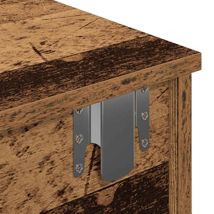 vidaXL Wall Shelf with Drawers Old Wood 60x28x15 cm Engineered Wood