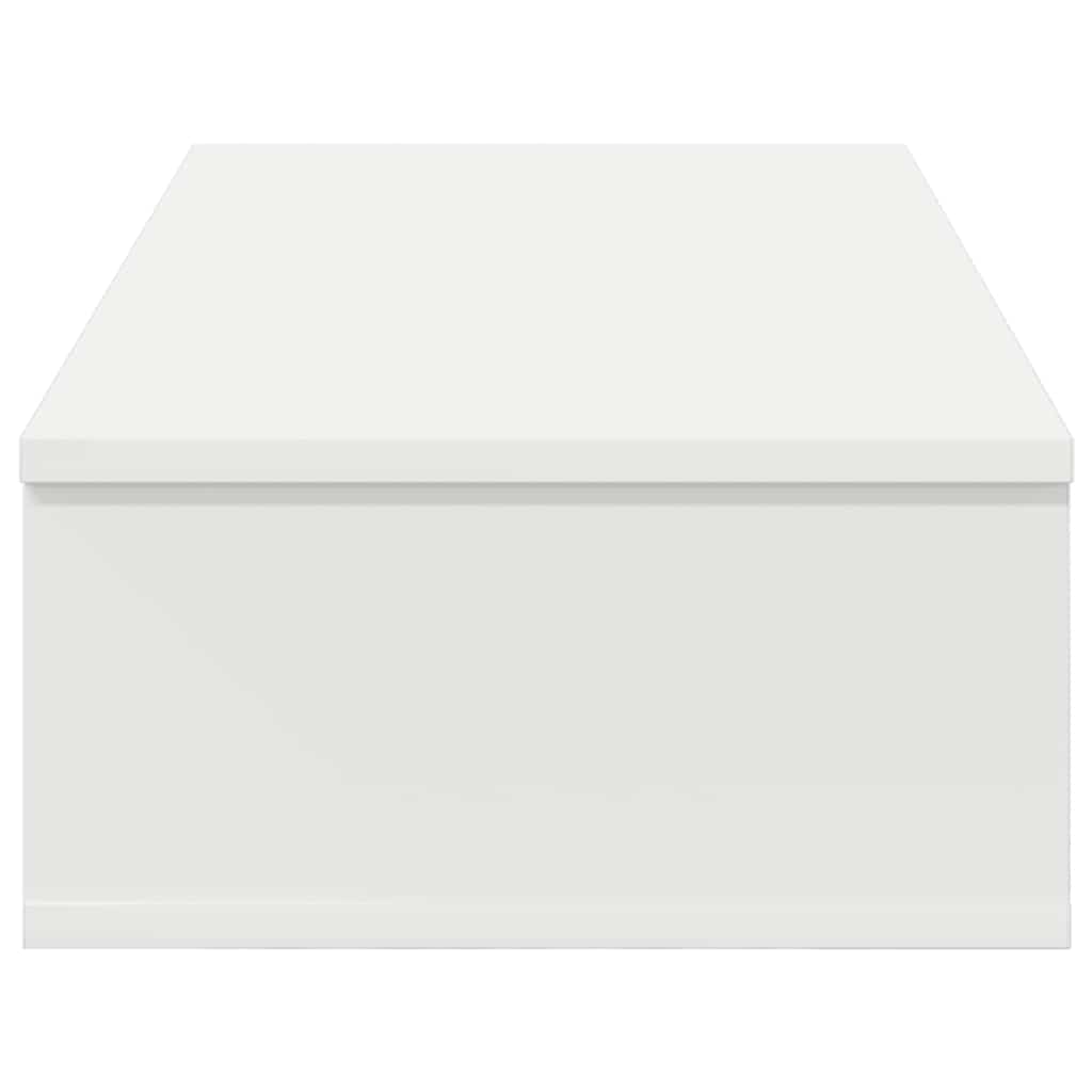 vidaXL Wall Shelf with Drawers White 80x34x17 cm Engineered Wood