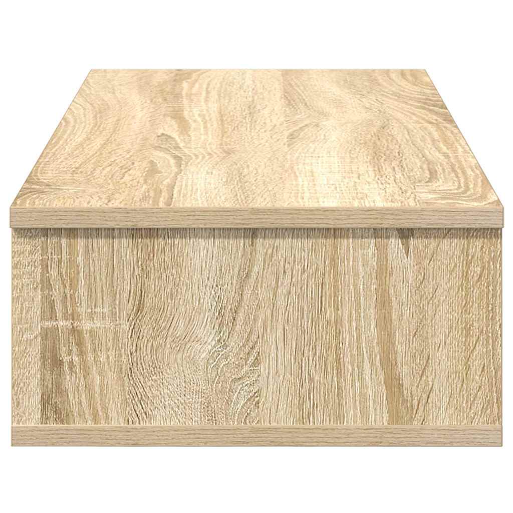 vidaXL Wall Shelf with Drawers Sonoma Oak 80x34x17 cm Engineered Wood