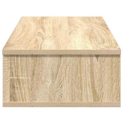 vidaXL Wall Shelf with Drawers Sonoma Oak 80x34x17 cm Engineered Wood