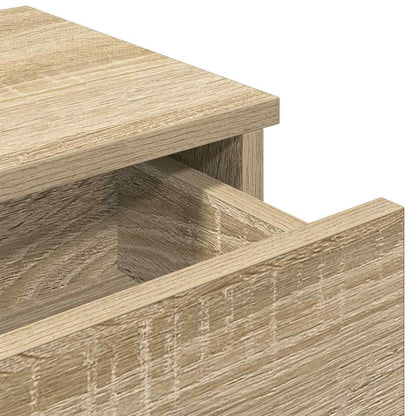 vidaXL Wall Shelf with Drawers Sonoma Oak 80x34x17 cm Engineered Wood