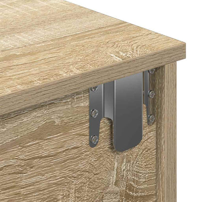 vidaXL Wall Shelf with Drawers Sonoma Oak 80x34x17 cm Engineered Wood