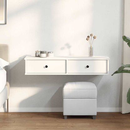 vidaXL Wall Shelf | White | Engineered Wood | Medium | Floating Wall Shelf