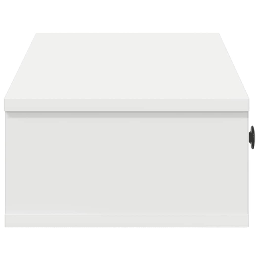 vidaXL Wall Shelf | White | Engineered Wood | Medium | Floating Wall Shelf