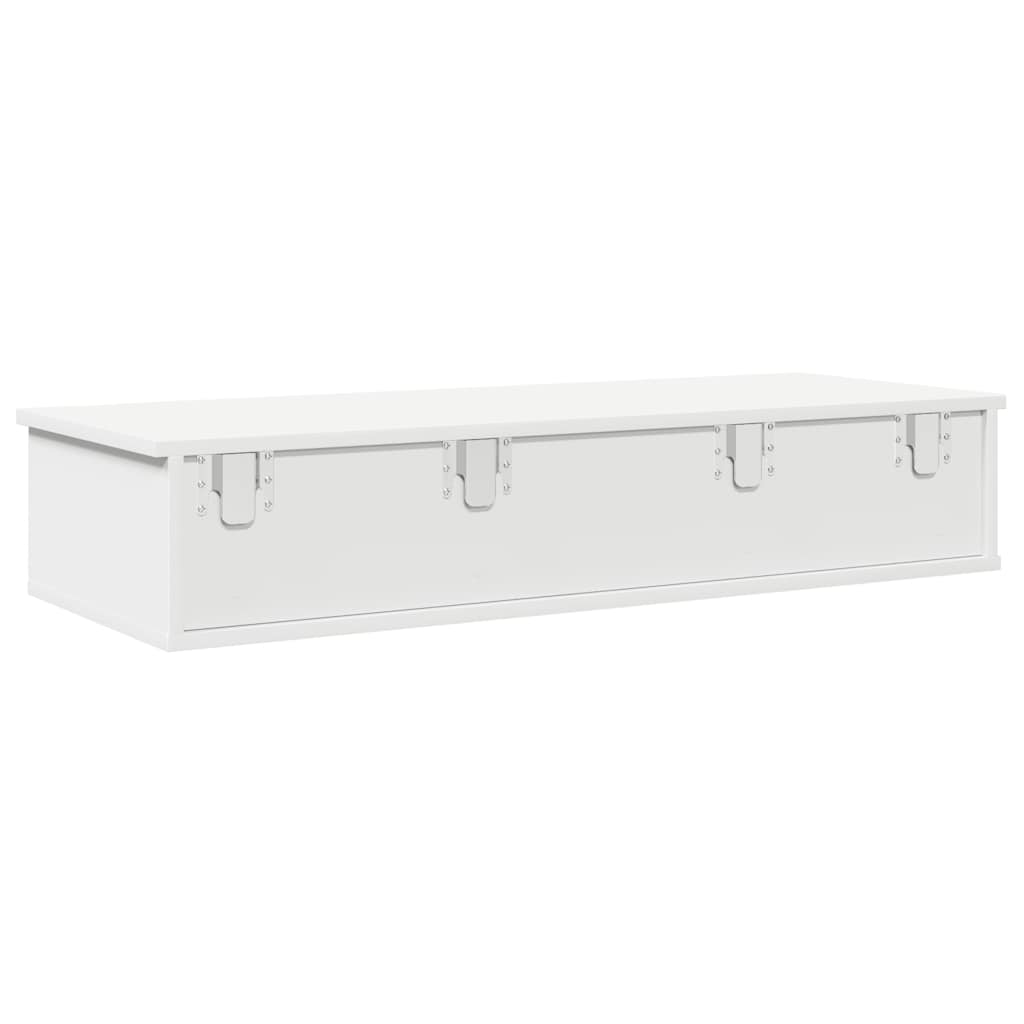 vidaXL Wall Shelf | White | Engineered Wood | Medium | Floating Wall Shelf