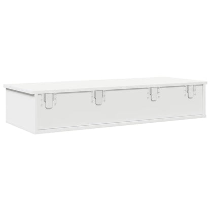 vidaXL Wall Shelf | White | Engineered Wood | Medium | Floating Wall Shelf