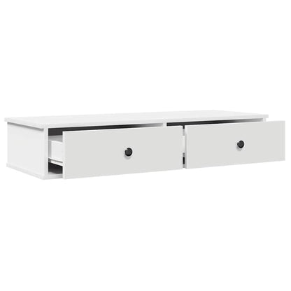 vidaXL Wall Shelf | White | Engineered Wood | Medium | Floating Wall Shelf