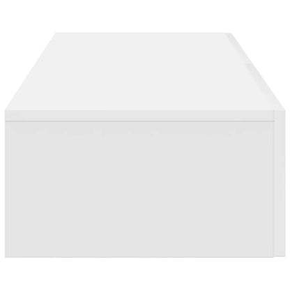 vidaXL Wall Shelf with Drawers White 60x26.5x15 cm Engineered Wood