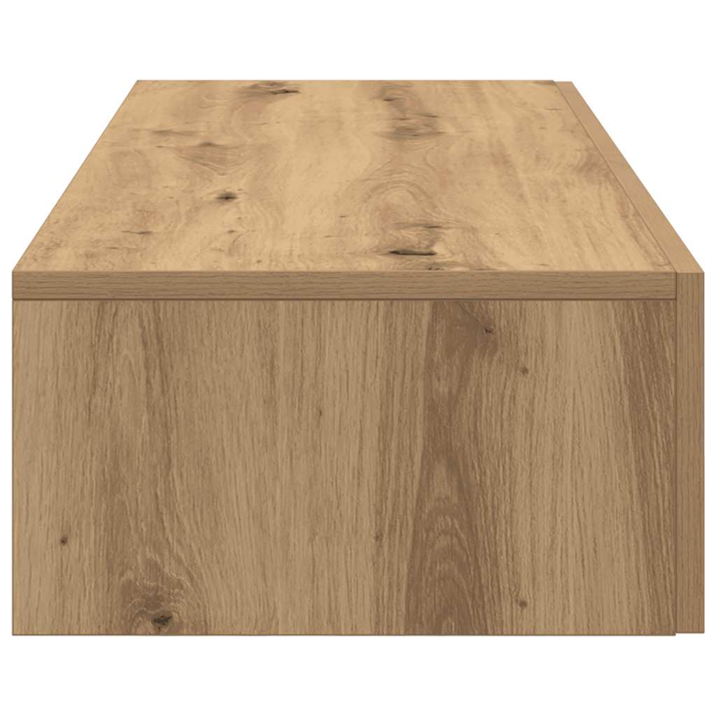 vidaXL Wall Shelf with Drawers Artisian Oak 60x26.5x15 cm Engineered Wood