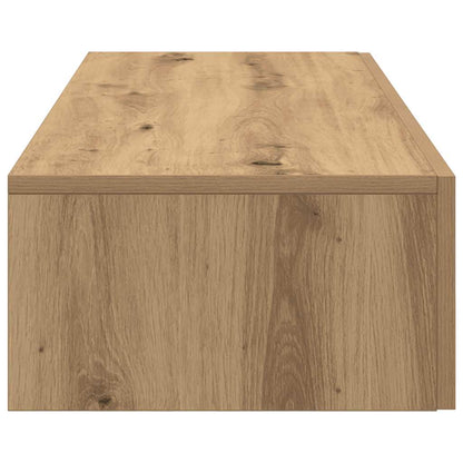 vidaXL Wall Shelf with Drawers Artisian Oak 100x36x19 cm Engineered Wood