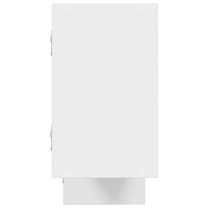 vidaXL Wall Cube Shelf 5 Compartments White Engineered Wood