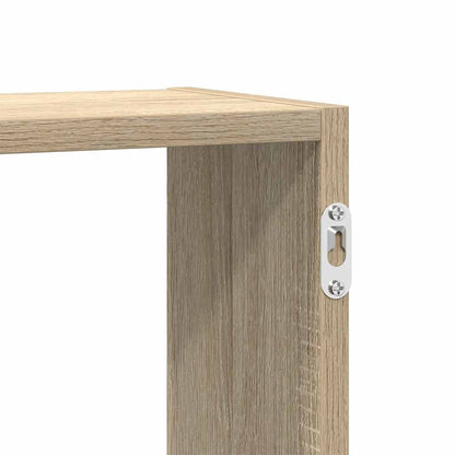 vidaXL Wall Cube Shelf 5 Compartments Sonoma Oak Engineered Wood