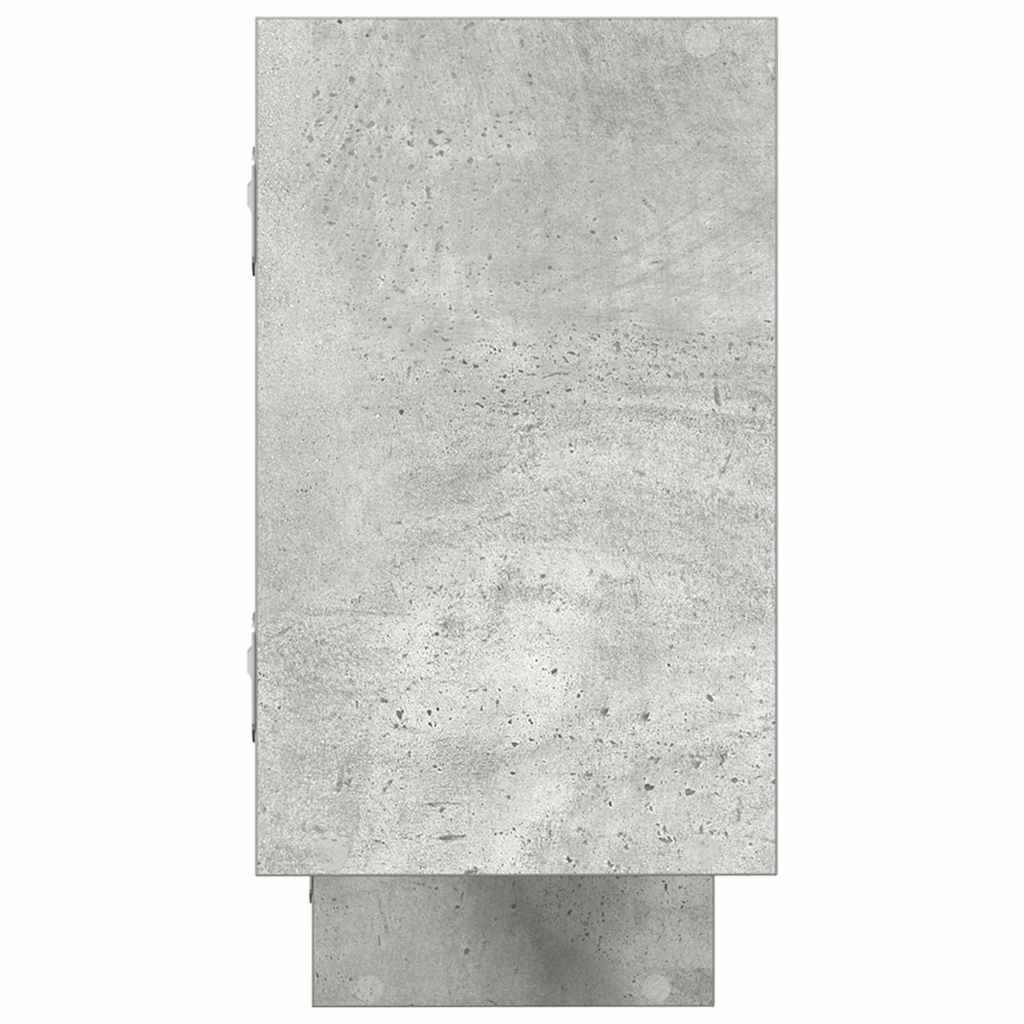 vidaXL Wall Cube Shelf 5 Compartments Concrete Grey Engineered Wood