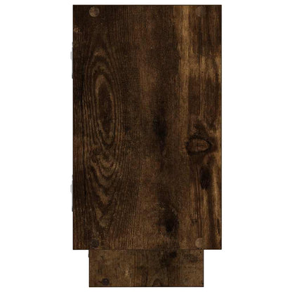vidaXL Wall Cube Shelf 5 Compartments Smoked Oak Engineered Wood