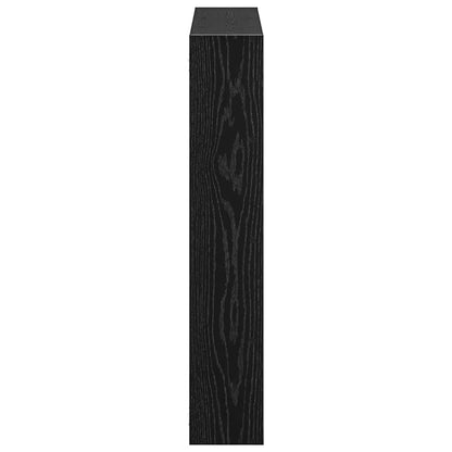 vidaXL Wall Cube Shelf 12 Compartments Black Engineered Wood