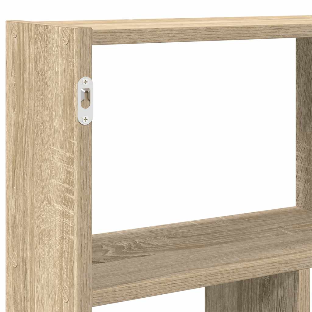 vidaXL Wall Cube Shelf 12 Compartments Sonoma Oak Engineered Wood
