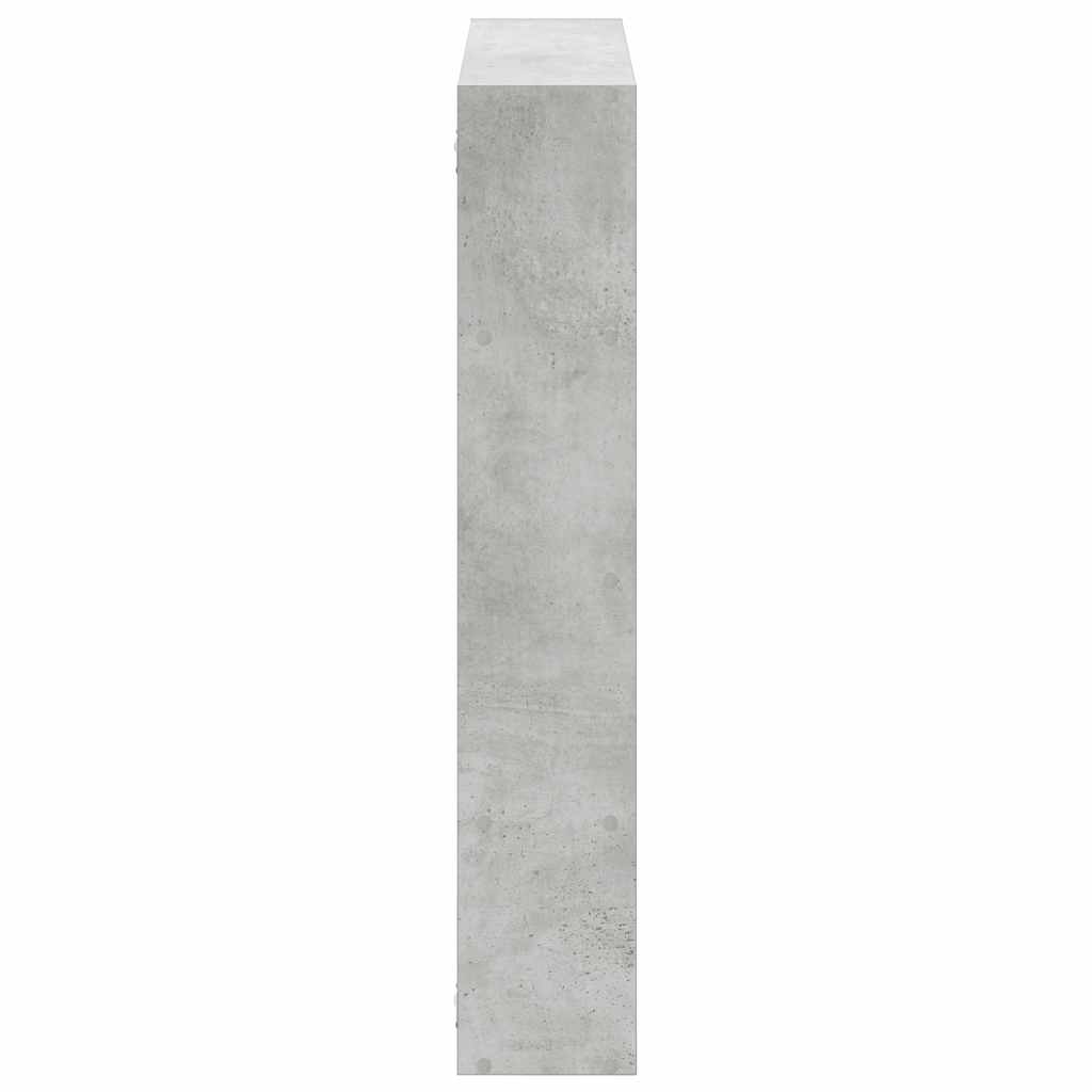 vidaXL Wall Cube Shelf 12 Compartments Concrete Grey Engineered Wood