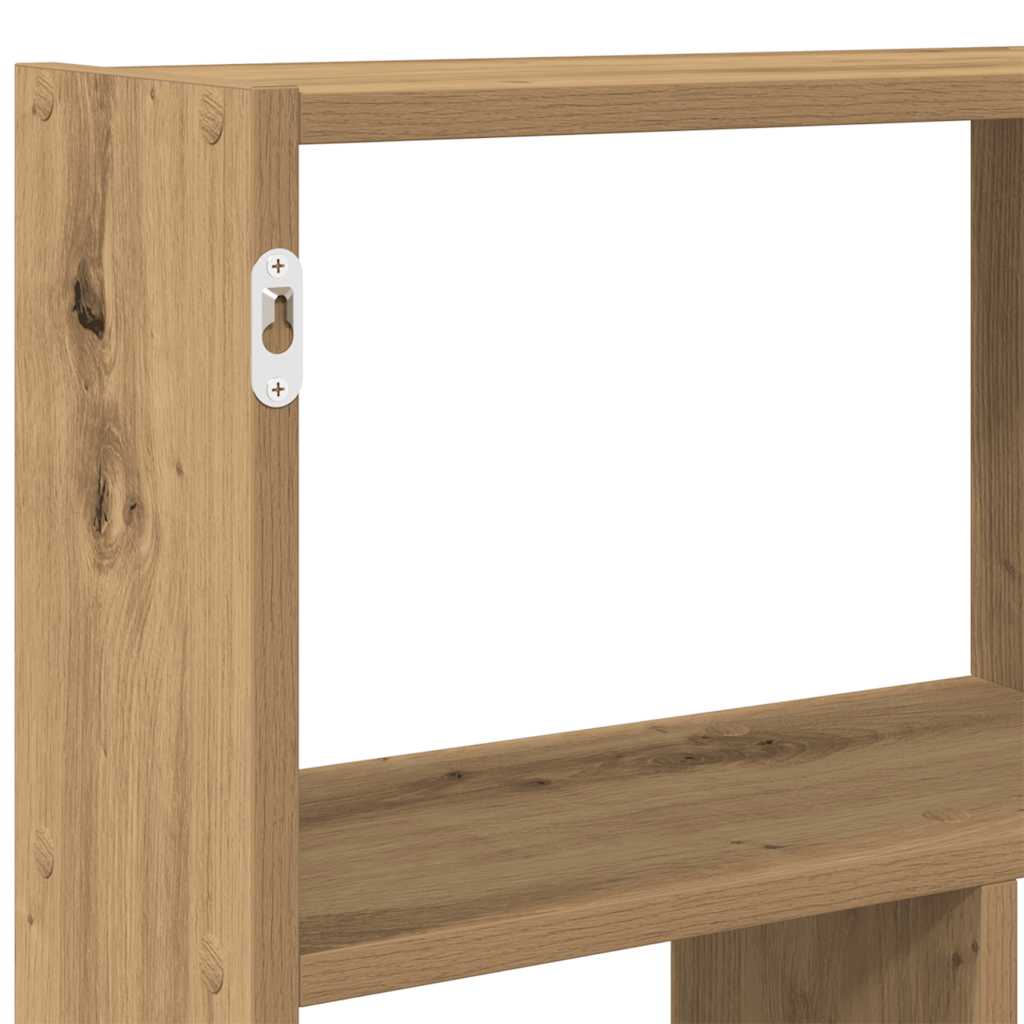 vidaXL Wall Cube Shelf 12 Compartments Artisian Oak Engineered Wood
