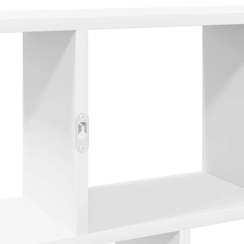 vidaXL Wall Cube Shelf 12 Compartments White Engineered Wood