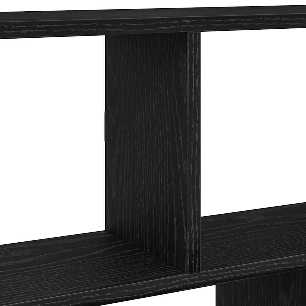 vidaXL Wall Cube Shelf 12 Compartments Black Engineered Wood
