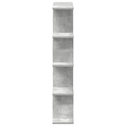 vidaXL Wall Cube Shelf 12 Compartments Concrete Grey Engineered Wood