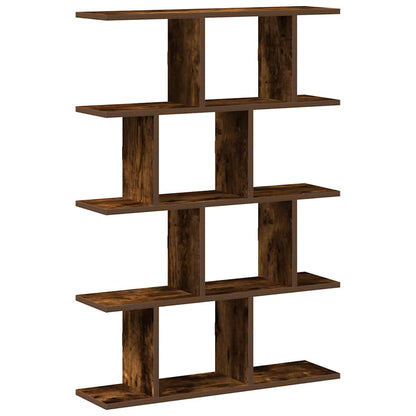 vidaXL Wall Cube Shelf 12 Compartments Smoked Oak Engineered Wood