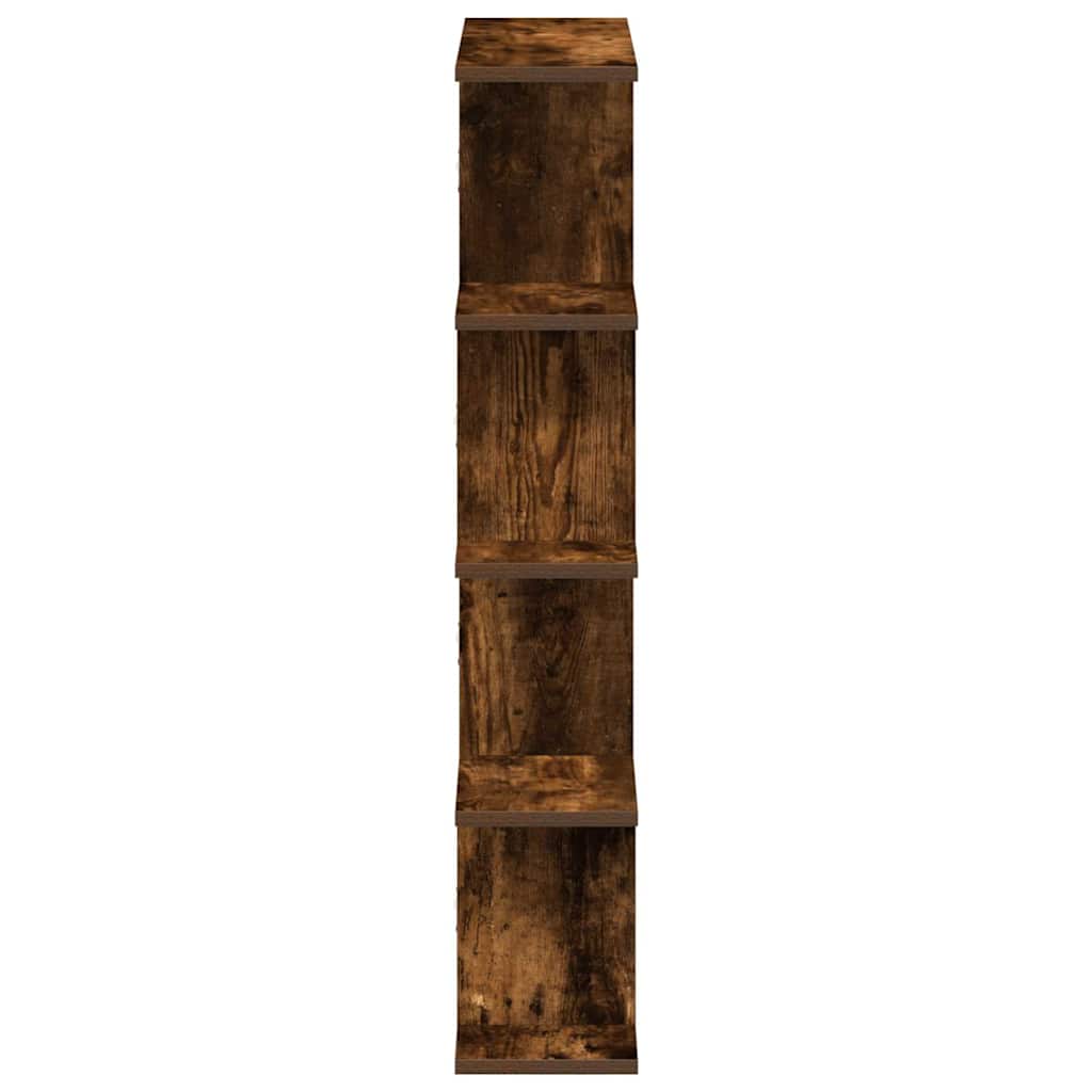 vidaXL Wall Cube Shelf 12 Compartments Smoked Oak Engineered Wood