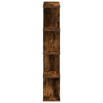 vidaXL Wall Cube Shelf 12 Compartments Smoked Oak Engineered Wood