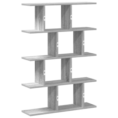 vidaXL Wall Cube Shelf 12 Compartments Grey Sonoma Engineered Wood