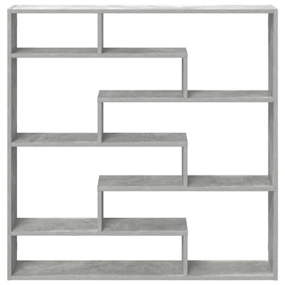 vidaXL Wall Cube Shelf 7 Compartments Concrete Grey Engineered Wood