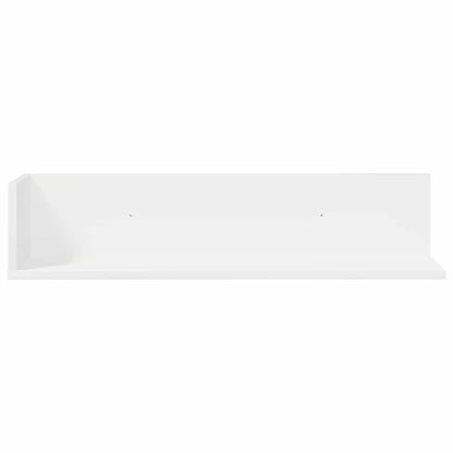 vidaXL Wall Shelves 2 pcs White 75x16.5x16.5 cm Engineered Wood