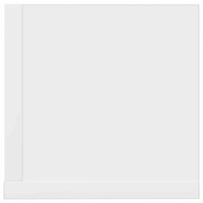 vidaXL Wall Shelves 2 pcs White 75x16.5x16.5 cm Engineered Wood