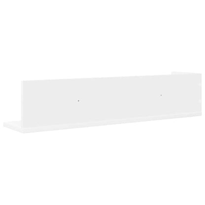 vidaXL Wall Shelves 2 pcs White 75x16.5x16.5 cm Engineered Wood