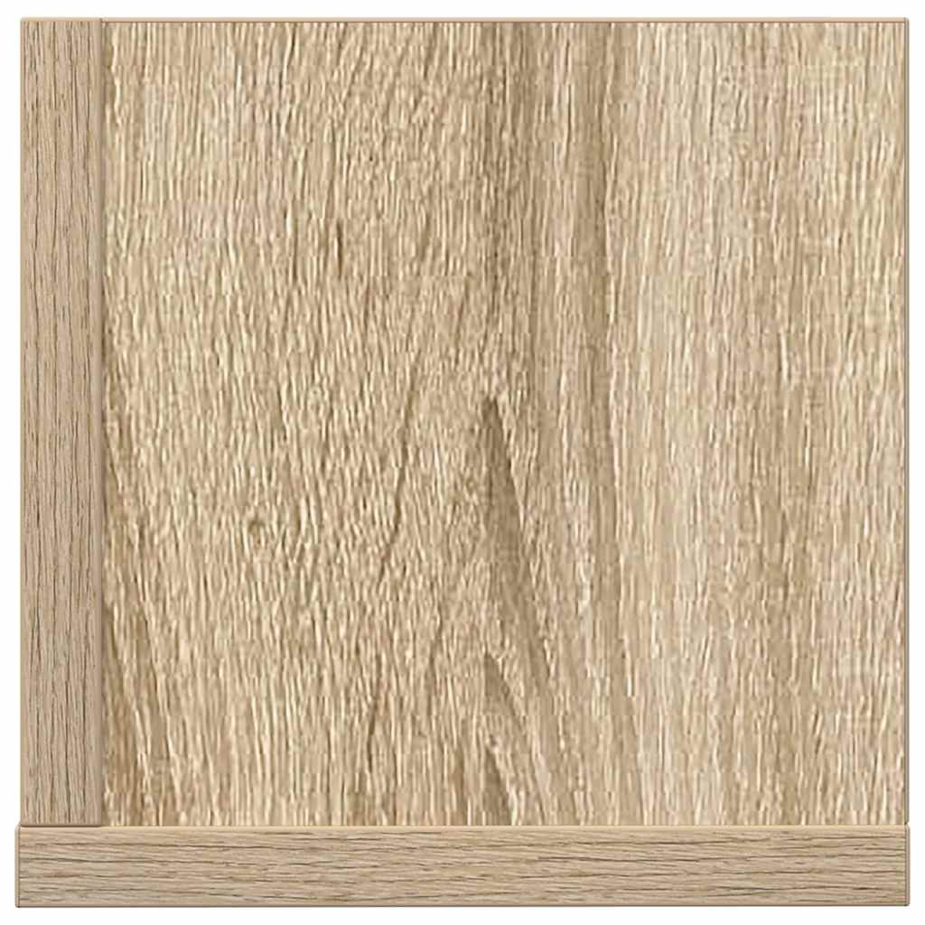 vidaXL Wall Shelves 2 pcs Sonoma Oak 75x16.5x16.5 cm Engineered Wood
